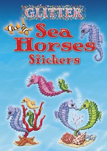 Glitter Sea Horses Stickers