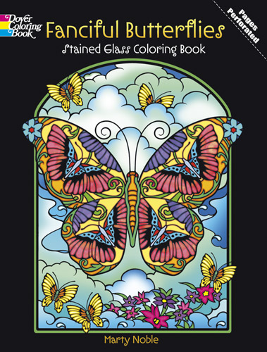 Fanciful Butterflies Stained Glass Coloring Book