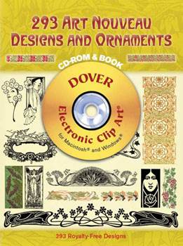 293 Art Nouveau Designs and Ornaments CD-ROM and Book