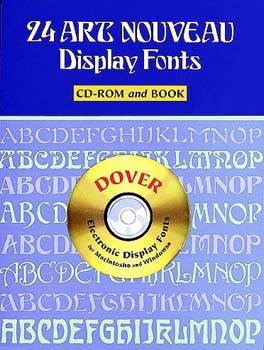 24 Art Nouveau Fonts CD-ROM and Book