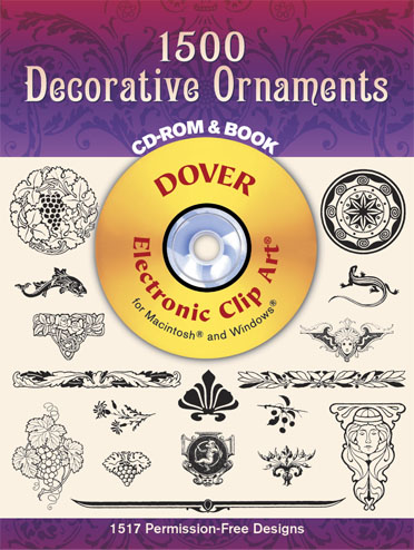 1500 Decorative Ornaments CD Rom and Book