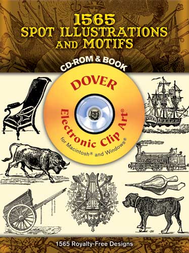 1565 Spot Illustrations and Motifs CD-ROM and Book