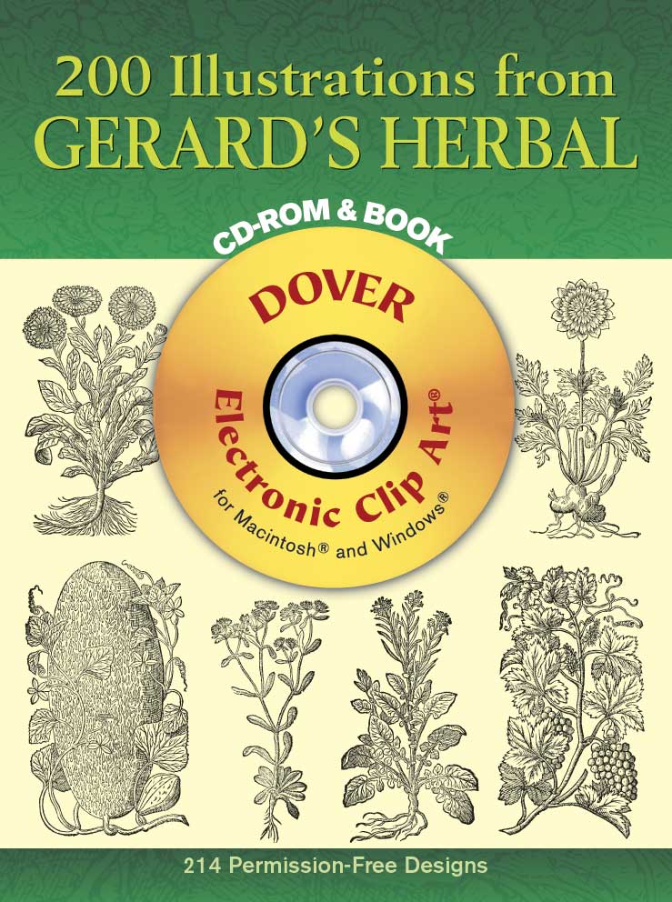 200 Illustrations from Gerards Herbal CD-ROM and Book