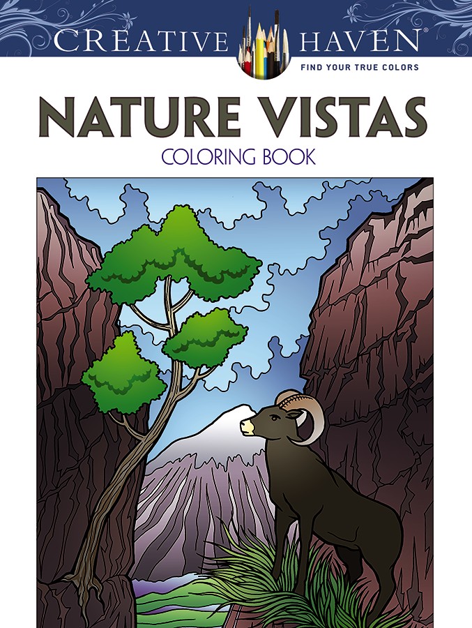 Creative Haven Nature Vistas Coloring Book