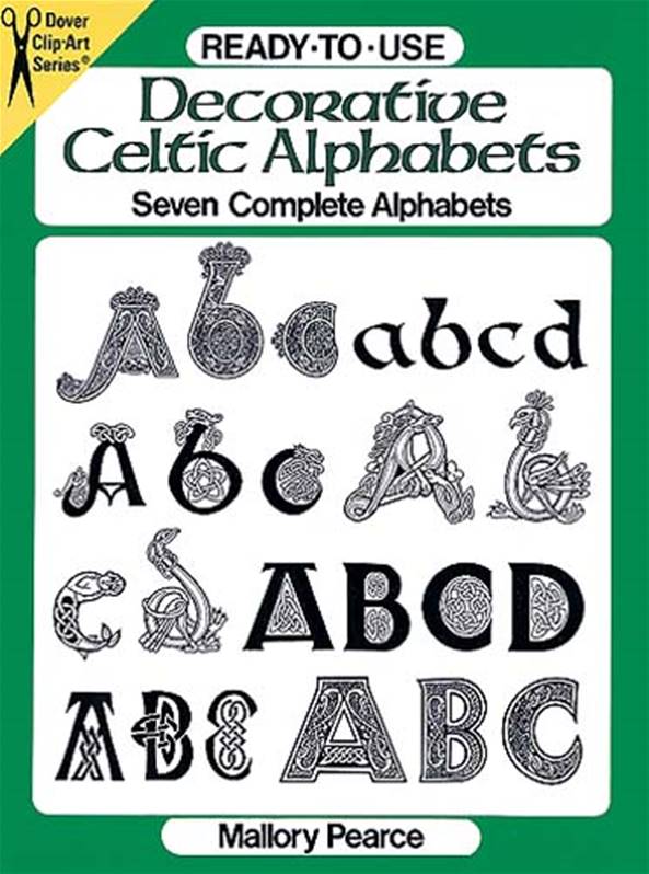 Ready to Use Decorative Celtic Alphabets