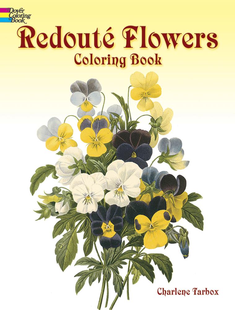 Redoute Flowers Coloring Book
