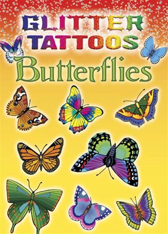 Glitter Tattoos : Butterflies