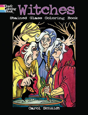 Witches Stained Glass Coloring Book