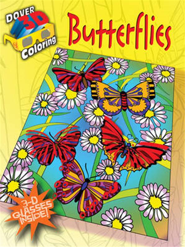 Butterflies - Dover 3D Coloring Book