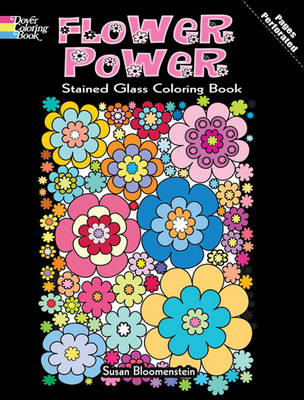Flower Power Stained Glass Coloring Book