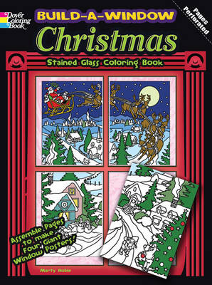 Build a Window Stained Glass Coloring Book - Christmas