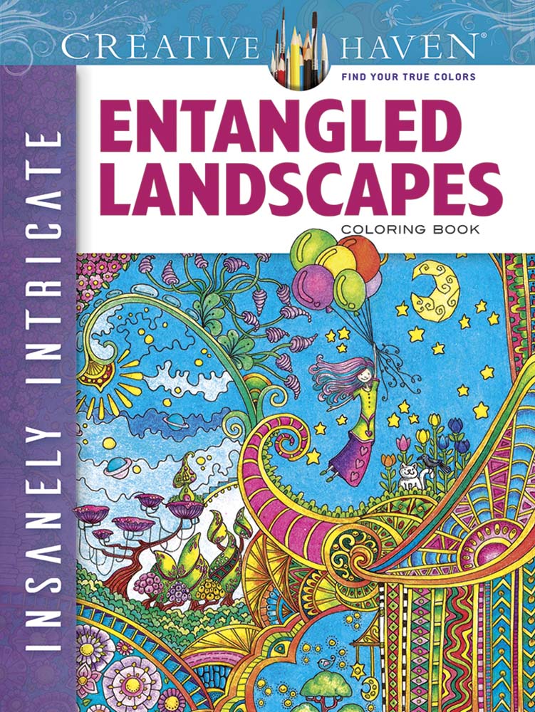 Creative Haven Insanely Intricate Entangled Landscapes Coloring Book