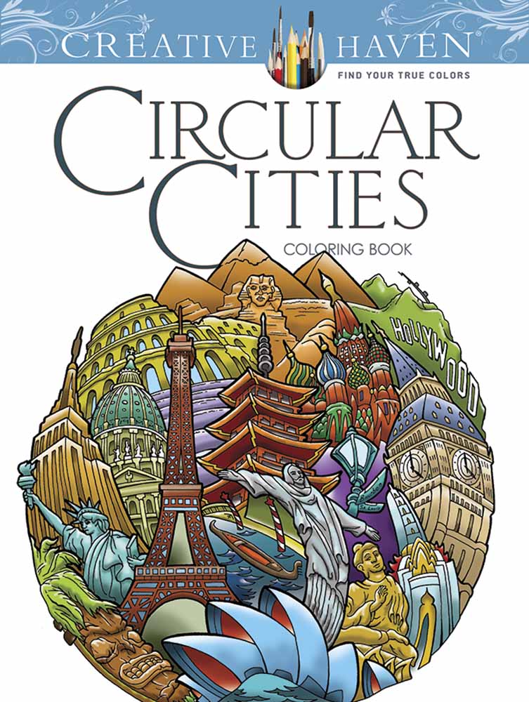 Creative Haven Circular Cities Coloring Book