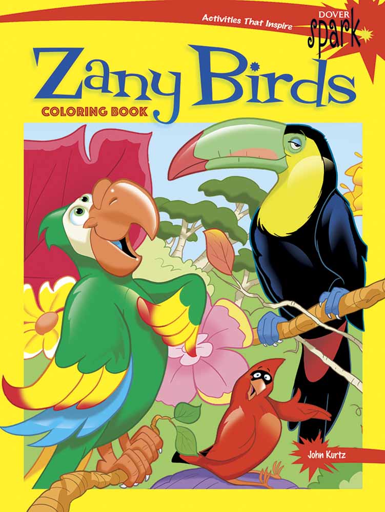 SPARK Zany Birds Coloring Book