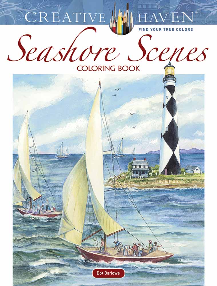 Creative Haven Seashore Scenes Coloring Book
