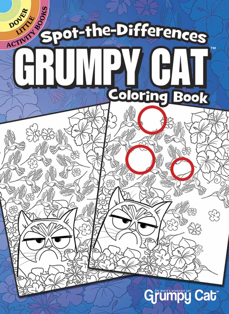 Spot-the-Differences Grumpy Cat Coloring Book