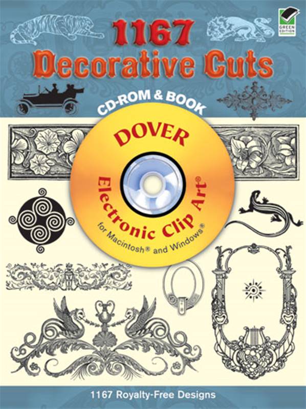 1167 Decorative Cuts CD-Rom and Book