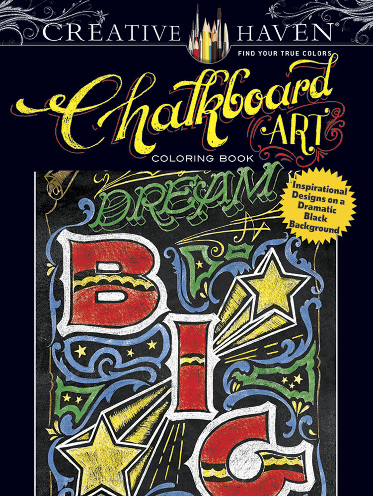 Creative Haven Chalkboard Art Coloring Book