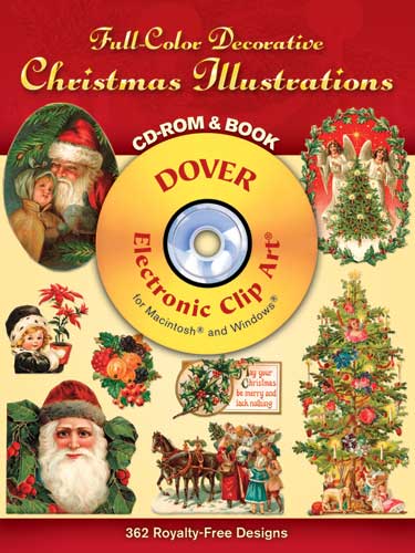 Full-Colour Decorative Christmas Illustrations CD-ROM and Book