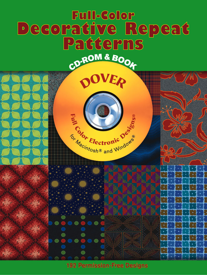 Full-Color Decorative Repeat Patterns CD-ROM and Book