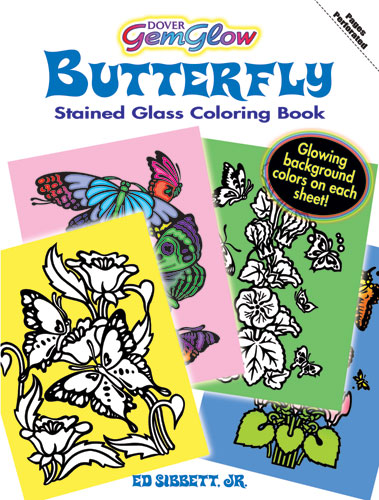 Gemglow Wildflowers Stained Glass Coloring Book