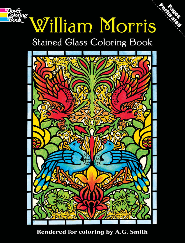 William Morris Stained Glass Coloring Book
