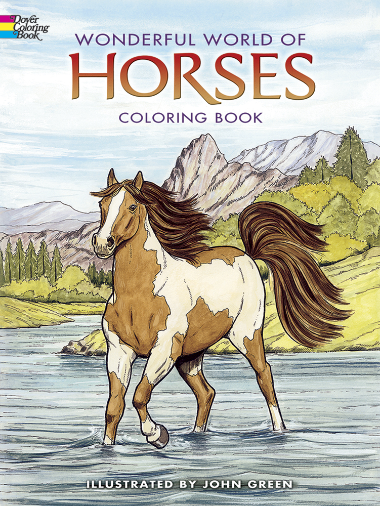 Wonderful World Horses Coloring Book