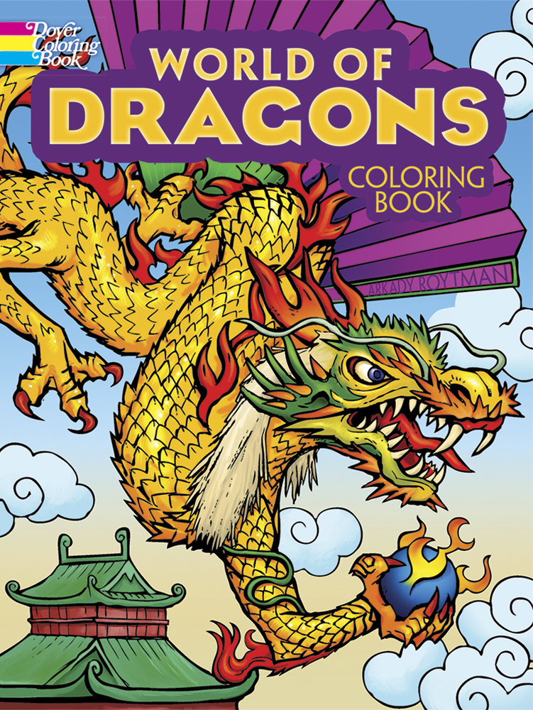 World of Dragons Coloring Book Dover Books