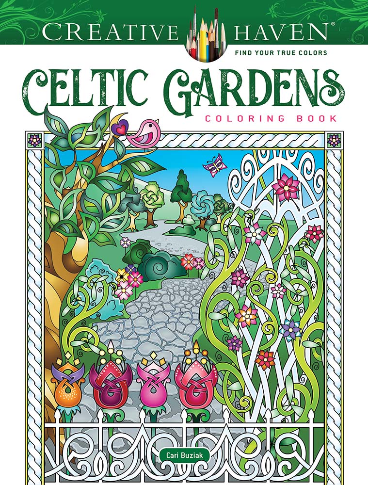 Creative Haven Celtic Gardens Coloring Book - Dover Books