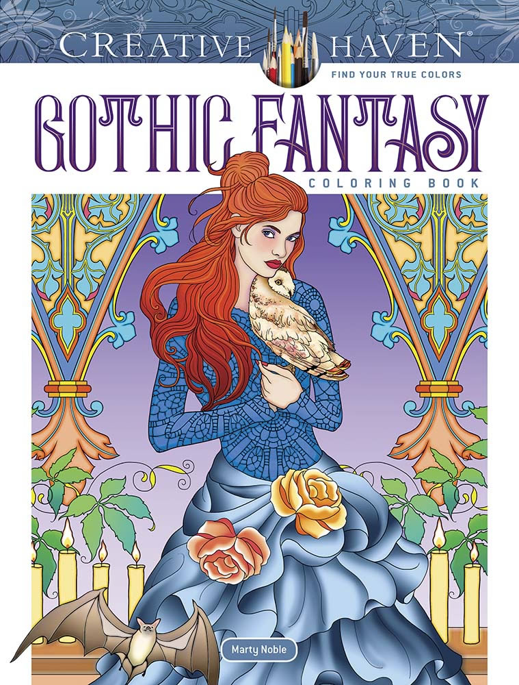 Creative Haven Gothic Fantasy Coloring Book - Dover Books