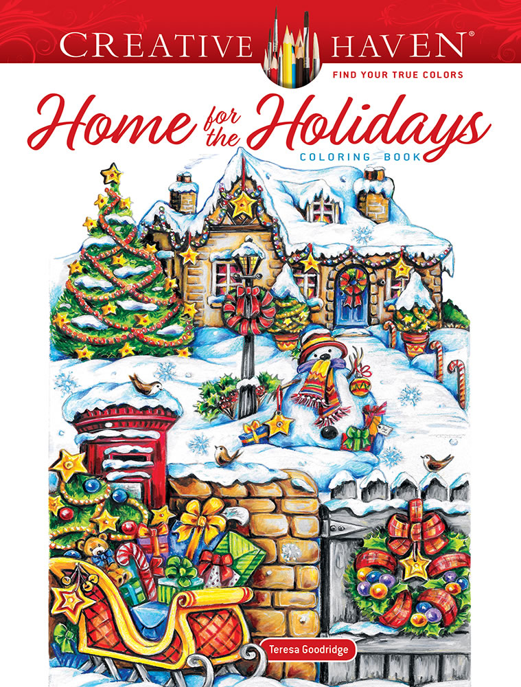 Creative Haven Home for the Holidays Coloring Book - Dover Books