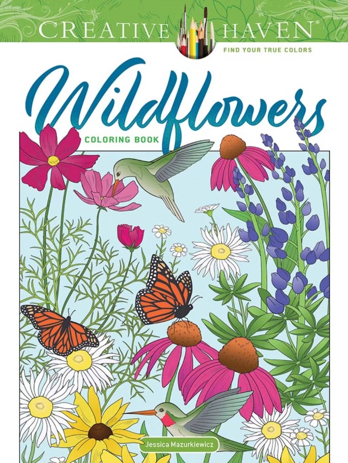 Creative Haven Wildflowers Coloring Book - Dover Books