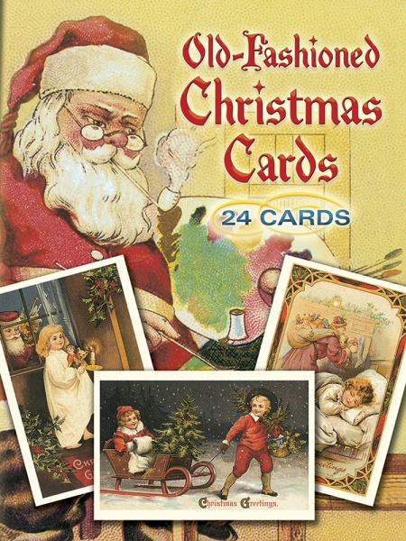 Old-Fashioned Christmas Postcards: 24 Full-Color Ready-to-Mail Cards